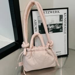 NamcheBarwa Puffer Tote Bag Designer Padded Women Shoulder Bags Nylon Down Cotton Crossbody Bag Mini Lady Handbags 2026 Trend