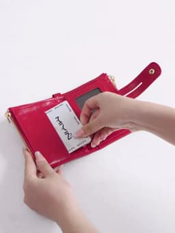 Classic and Fashionable Women's Double Zipper Short Wallet with Detachable Small Card Clip Multifunctional Three Fold Wallet