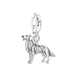Original 925 Sterling Silver Charms Love Pets Dog Cat Paw Print Pendant Beads Fit Brand Bracelets Necklaces Women DIY Jewelry
