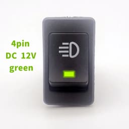 1 PCS,Car Fog Lights,Rocker Switch,ON-OFF,4Pin,2 Position,Electrical Equipment With Lighting Power,35A Lndicator Light 12V DC