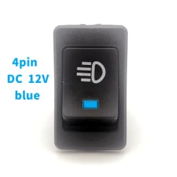 1 PCS,Car Fog Lights,Rocker Switch,ON-OFF,4Pin,2 Position,Electrical Equipment With Lighting Power,35A Lndicator Light 12V DC