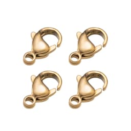 20pcs Stainless Steel Lobster Clasp Fastener Hook Lock for DIY Necklace Bracelet Jewelry Making Supplies Materials Accessories