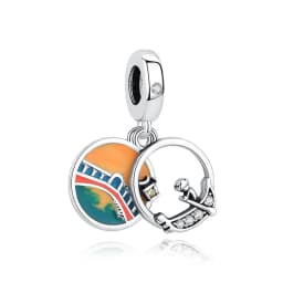Original 925 Sterling Silver Charms Camera Suitcase London Bus Pendant Beads Fit Bracelets Necklaces Jewelry For Women