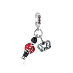 Original 925 Sterling Silver Charms Camera Suitcase London Bus Pendant Beads Fit Bracelets Necklaces Jewelry For Women