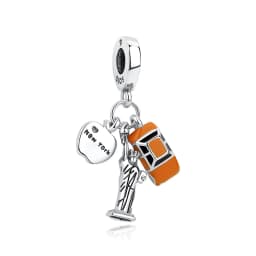 Original 925 Sterling Silver Charms Camera Suitcase London Bus Pendant Beads Fit Bracelets Necklaces Jewelry For Women
