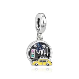 Original 925 Sterling Silver Charms Camera Suitcase London Bus Pendant Beads Fit Bracelets Necklaces Jewelry For Women