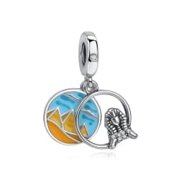 Original 925 Sterling Silver Charms Camera Suitcase London Bus Pendant Beads Fit Bracelets Necklaces Jewelry For Women