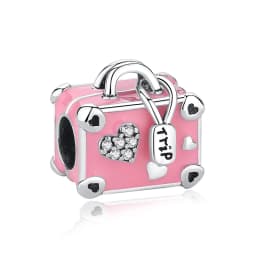 Original 925 Sterling Silver Charms Camera Suitcase London Bus Pendant Beads Fit Bracelets Necklaces Jewelry For Women