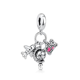 Original 925 Sterling Silver Charms Camera Suitcase London Bus Pendant Beads Fit Bracelets Necklaces Jewelry For Women