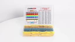 60 Values 1/4W 1% Metal Film Resistors Kit 300Pcs 1 ohm - 4.7M ohm 1/4 Watt W High Precision MF Resistance Set Assortment