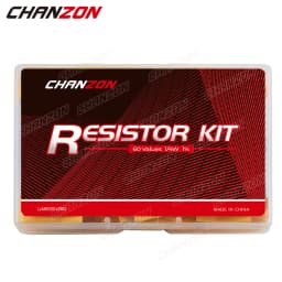 60 Values 1/4W 1% Metal Film Resistors Kit 300Pcs 1 ohm - 4.7M ohm 1/4 Watt W High Precision MF Resistance Set Assortment