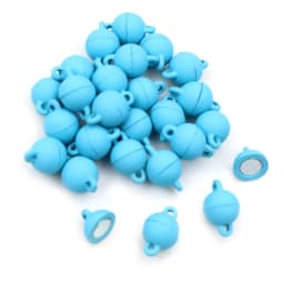 5 Sets Love Heart Round Shaped Magnetic Connected Clasps Beads Charms End Caps for DIY Couple Bracelet Necklace Making