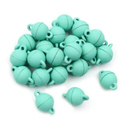 5 Sets Love Heart Round Shaped Magnetic Connected Clasps Beads Charms End Caps for DIY Couple Bracelet Necklace Making
