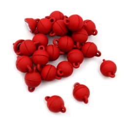 5 Sets Love Heart Round Shaped Magnetic Connected Clasps Beads Charms End Caps for DIY Couple Bracelet Necklace Making