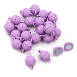 5 Sets Love Heart Round Shaped Magnetic Connected Clasps Beads Charms End Caps for DIY Couple Bracelet Necklace Making