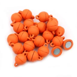 5 Sets Love Heart Round Shaped Magnetic Connected Clasps Beads Charms End Caps for DIY Couple Bracelet Necklace Making