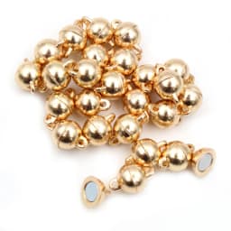 5 Sets Love Heart Round Shaped Magnetic Connected Clasps Beads Charms End Caps for DIY Couple Bracelet Necklace Making
