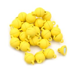 5 Sets Love Heart Round Shaped Magnetic Connected Clasps Beads Charms End Caps for DIY Couple Bracelet Necklace Making
