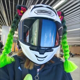 2pcs Quality Braids For Motorcycle Helmet Ponytail Sucker Braids Wig For Woman Helmet Decor Ears Twist Accessories 164 Colors