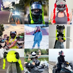 2pcs Quality Braids For Motorcycle Helmet Ponytail Sucker Braids Wig For Woman Helmet Decor Ears Twist Accessories 164 Colors