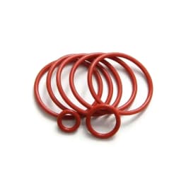 10Pcs Food Grade VMQ O Ring Gasket CS 3mm OD 9 ~ 150mm Waterproof Washer Round O Shape Rubber Silicone Ring Red