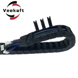 open Drag Chain bridge type 7x7 10x10 10x15 10x20 15x20 18x18 L1m Cable Carrier with Ends for CNC 3D printer Voron Trident 2.4