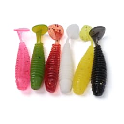 OUTKIT 10Pcs/lot Wobblers Mini Fishing Soft Lures Rubber Soft Baits 3.5cm/4.5cm Soft Worm Artificial Baits Bass Silicone Fish