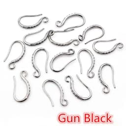 20pcs 19x10mm Rhodium Silver Gold Plated Earring Findings Earrings Clasps Hooks Fittings DIY Jewelry Making Accessories Earwire