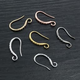 20pcs 19x10mm Rhodium Silver Gold Plated Earring Findings Earrings Clasps Hooks Fittings DIY Jewelry Making Accessories Earwire