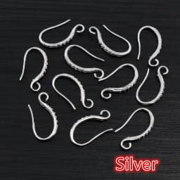 20pcs 19x10mm Rhodium Silver Gold Plated Earring Findings Earrings Clasps Hooks Fittings DIY Jewelry Making Accessories Earwire