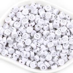 100pcs/lot Acrylic Silver Color Letter Beads Charms A-Z DIY Loose Beads Initial Alphabe Letter Beads Fit Women Bracelet Making