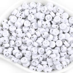100pcs/lot Acrylic Silver Color Letter Beads Charms A-Z DIY Loose Beads Initial Alphabe Letter Beads Fit Women Bracelet Making