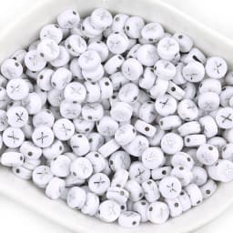 100pcs/lot Acrylic Silver Color Letter Beads Charms A-Z DIY Loose Beads Initial Alphabe Letter Beads Fit Women Bracelet Making
