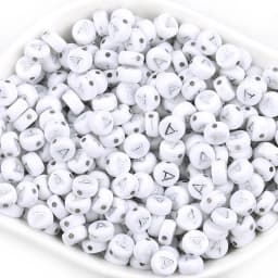 100pcs/lot Acrylic Silver Color Letter Beads Charms A-Z DIY Loose Beads Initial Alphabe Letter Beads Fit Women Bracelet Making