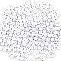 100pcs/lot Acrylic Silver Color Letter Beads Charms A-Z DIY Loose Beads Initial Alphabe Letter Beads Fit Women Bracelet Making