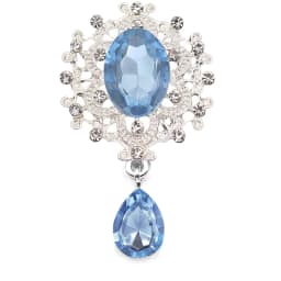 NEW 26 * 46mm 10Pcs Crystal Rhinestone Brooch Accessories DIY Wedding Invitation Card Wine Glass Gift Box Creative Decoration