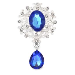 NEW 26 * 46mm 10Pcs Crystal Rhinestone Brooch Accessories DIY Wedding Invitation Card Wine Glass Gift Box Creative Decoration