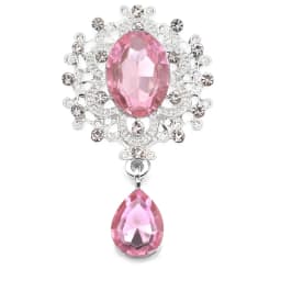 NEW 26 * 46mm 10Pcs Crystal Rhinestone Brooch Accessories DIY Wedding Invitation Card Wine Glass Gift Box Creative Decoration