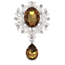NEW 26 * 46mm 10Pcs Crystal Rhinestone Brooch Accessories DIY Wedding Invitation Card Wine Glass Gift Box Creative Decoration