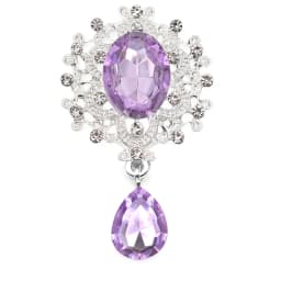 NEW 26 * 46mm 10Pcs Crystal Rhinestone Brooch Accessories DIY Wedding Invitation Card Wine Glass Gift Box Creative Decoration