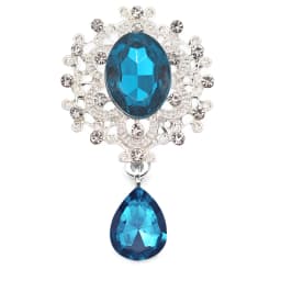 NEW 26 * 46mm 10Pcs Crystal Rhinestone Brooch Accessories DIY Wedding Invitation Card Wine Glass Gift Box Creative Decoration