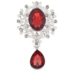 NEW 26 * 46mm 10Pcs Crystal Rhinestone Brooch Accessories DIY Wedding Invitation Card Wine Glass Gift Box Creative Decoration