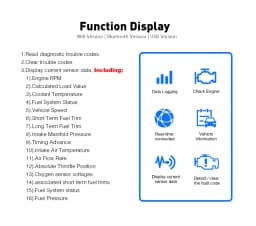 Latest Version Mini ELM327 V1.5 for IOS Android Bluetooth 5.1 Auto Scanner OBD2 Black 2PCB Car ELM 327 Tester Diagnostic Tool