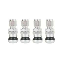 4Pcs Car Truck Motorcycle Valve Short Stems Metal Bolt Tire Valve Stem Kit with Dust Cap