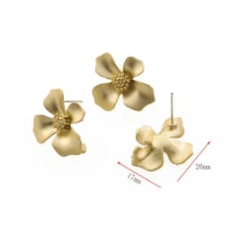 10Pcs DIY Earrings Setting Matt Golden Square Hollow Star Stud Earrings Connectors Earrings Base for Jewelry Making Accessories