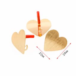 10Pcs DIY Earrings Setting Matt Golden Square Hollow Star Stud Earrings Connectors Earrings Base for Jewelry Making Accessories