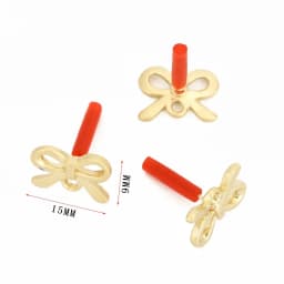 10Pcs DIY Earrings Setting Matt Golden Square Hollow Star Stud Earrings Connectors Earrings Base for Jewelry Making Accessories