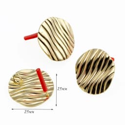 10Pcs DIY Earrings Setting Matt Golden Square Hollow Star Stud Earrings Connectors Earrings Base for Jewelry Making Accessories