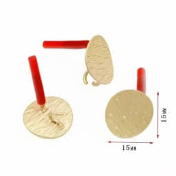 10Pcs DIY Earrings Setting Matt Golden Square Hollow Star Stud Earrings Connectors Earrings Base for Jewelry Making Accessories