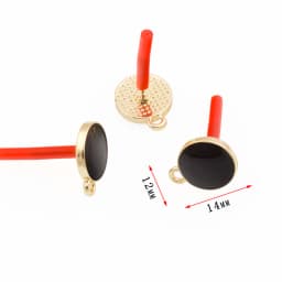 10Pcs DIY Earrings Setting Matt Golden Square Hollow Star Stud Earrings Connectors Earrings Base for Jewelry Making Accessories